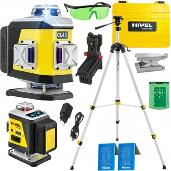 Měřící laser NIVEL SYSTEM CL4D-B KŘÍŽOVÝ LASER MODRÝ 4x360
