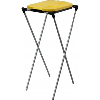 Odpadkový koš Stojan na třídění odpadu (1 pozice) žlutý - DREWMET