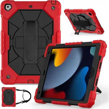 Pouzdro na mobilní telefon Pancéřové Pouzdro pro iPad 7/8/9 generace 10.2 palců, červené