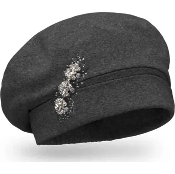 Čepice Dámská čepice Krumlovanka W-0850/693 tmavě šedá