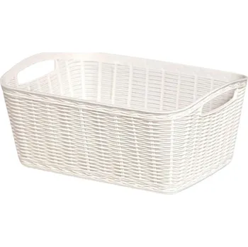 Úložný box BAMA Košík univerzální plastový LA CANESTRINA, bílá