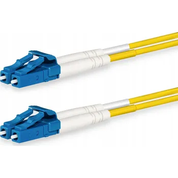 Síťový kabel Lanview LVO231410 Optický kabel 10 m 2x LC OS2 Žlutý