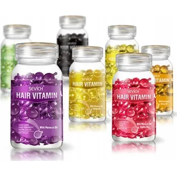 Vlasová regenerace Kapsle 30 ks Vyživují Suché a Poškozené Vlasy Zlaté