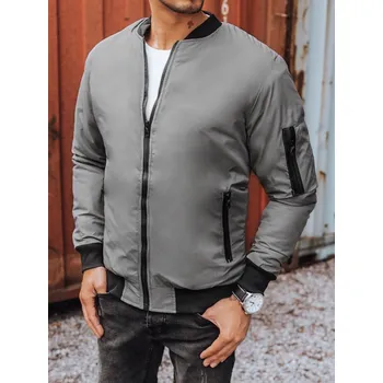 Pánský bomber Šedý klasický bomber TX3824 Velikost: M