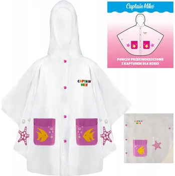 Pláštěnka Dětské pláštěnka pončo s motivem moře Captain Mike, velikost 116-122 cm