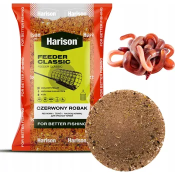 Návnadová surovina HARISON NÁVNADA FEEDER CLASSIC ČERVENÝ ČERV 3KG