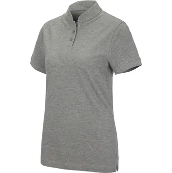 Dámské polo tricko e.s. cotton Mandarin velikost XS šedý melír Strauss
