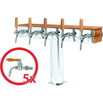 Výčepní technika LINDR.CZ Stojan Lindr T Grand 5x koh. nostalgie DUB (bez reklamy)