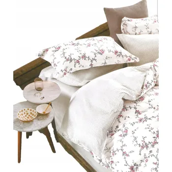 Povlečení SADA POVLEČENÍ 160x200 cm BAVLNA 100% 3 DÍLNÁ POVLEČENÍ OBOUSTRANNÉ