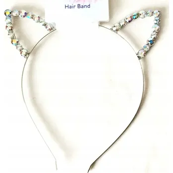 Čelenka do vlasů pro dívku, uši s kamínky
