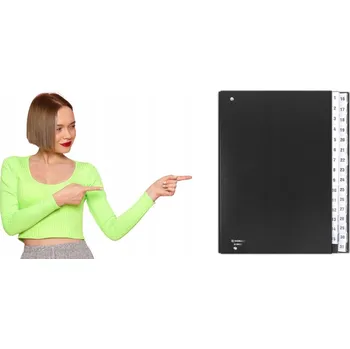 Pořadač s přihrádkami A4 Donau