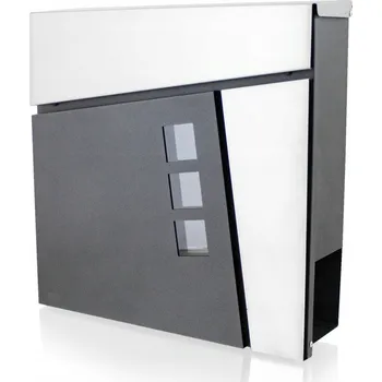 Poštovní schránka Poštovní schránka s novinami Bituxx šedá