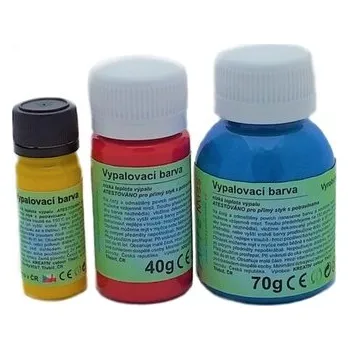 Speciální výtvarná barva Vypalovací barva perleťová 12g, modrá