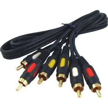 Audio kabel Kabel Bowi 3x RCA - 3x RCA (cinch) - 3x RCA (cinch) 0,8 m