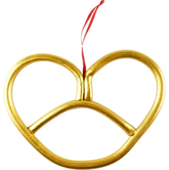 Velikonoční dekorace DECOLED Preclík, 25,3 x 18,7 cm, zlatý