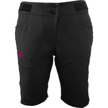 Cyklistické kalhoty Dámské kraťasy - Factory Air WMS zkrácené - Black / Pink XS