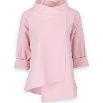 Dámská halenka Halenka asymetrická 39948 barva: růžová světlá