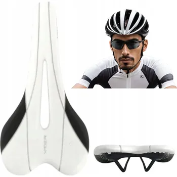 Sedlo na kolo Silniční sedlo na kolo VADER AIR, antikompresní, bílé, 275x135mm, lehké