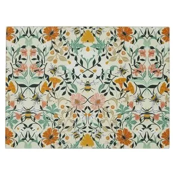 Kuchyňské prkénko Skleněné krájecí prkénko Bee Bloom