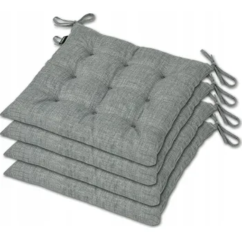 Podsedák Polštáře na židli Ampo 36x36 cm šedé 4 ks