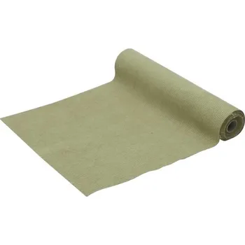 Party dekorace CHAKS Šerpa stolová Velvet šalvějově zelená 28 cm/3 m