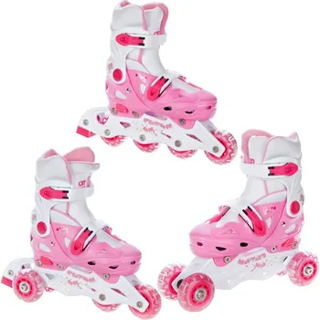 Kolečkové brusle Brusle Raven Balloon 3v1 růžové Velikost bruslí: EU 33-36