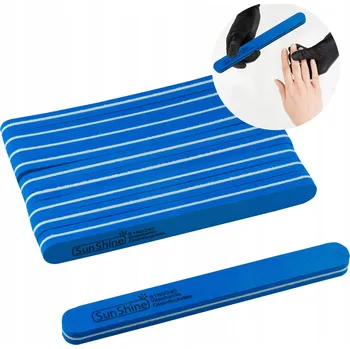 Rovný pilník na nehty pro manikúru 180/240 10 Ks .