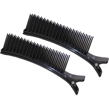 Klipsy do vlasů s hřebínkem Eurostil Professional - 14,5 cm, černé, 2 ks (04369) + dárek zdarma
