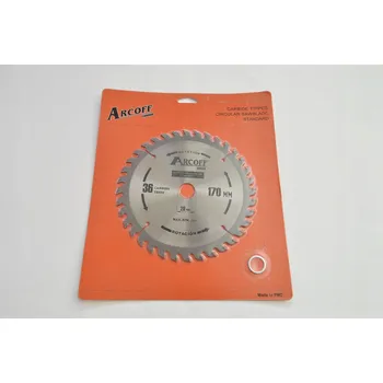 Pilový kotouč KOTOUČOVÁ PILA NA DŘEVO 170 MM T36 vidiová ARCOFF