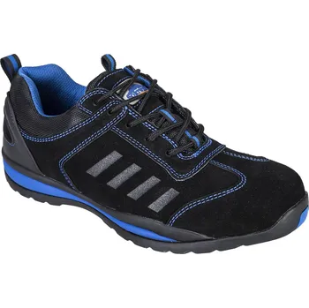 PORTWEST LUSUM SAFETY TRAINER S1P HRO FW34 / Nízkoprofilová bezpečnostní polobotka S1P HRO - černá/modrá 45
