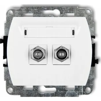 Elektrická zásuvka Anténní zásuvka nástěnná Karlik bílá