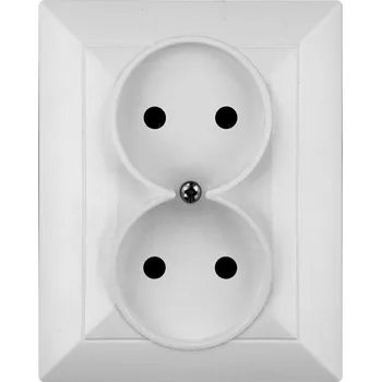 Elektrická zásuvka Elektrická Zásuvka nástěnná Timex-Elektro bílá