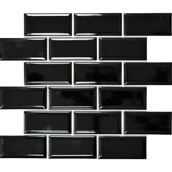 Obklad Keramická mozaika WzorcowniaStudio 29,55 x 29,1 cm černá