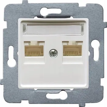 Elektrická zásuvka Internetová zásuvka nástěnná Polmark bílá