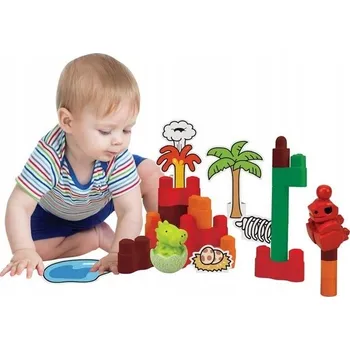 ostatní stavebnice KS KIDS MĚKKÉ KOSTKY ZÁBAVA POPBOBLOCS DINOSAUŘI