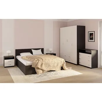 Ložnicová sestava Sestava do ložnice SANTOS wenge/bílá