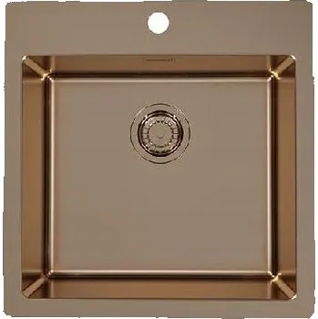 Granitový dřez Jednokomorový dřez Alveus Pure Up ocel bronzový