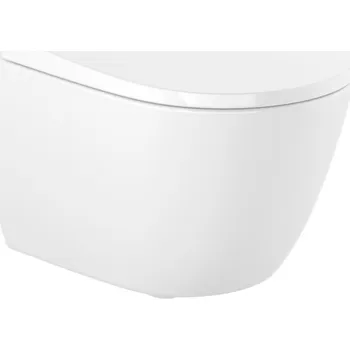 Klozet ROCA ONA Závěsná WC mísa Rimless Compacto s pomalu padajícím sedátkem