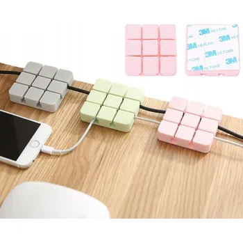 Organizace kabelů Samolepicí organizér / držák kabelů, 5 barev, 3M