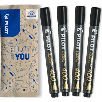 Sada 4 Permanentní popisovač PILOT SCA-400, černá