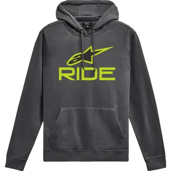 Pánská mikina ALPINESTARS mikina RIDE Hoodie V3 charcoal/lime/black - M