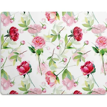 Miska pro psa Podložka pod misky pro pro kočky psy Růžové květy 60x40 cm