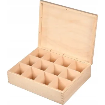 Obraz DŘEVĚNÁ KAZETA NA ČAJ pro 12 druhů čaje