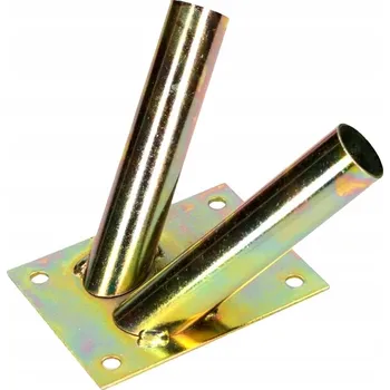 Obraz Držák na vlajky dvojitý kovový pozinkovaný