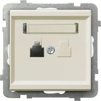 Elektrická zásuvka OSPEL SONATA GPT-1R/m/27 Telefonní zásuvka jednoduchá