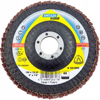 Brusný kotouč Lamelový brusný kotouč KLINGSPOR SMT 626 zrnitost 40
