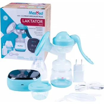 Odsávačka mléka ODSÁVAČKA MATEŘSKÉHO MLÉKA 2 V 1 MANUÁLNÍ/ELEKTRICKÁ MESMED PROFI SPECIALIST PLUS