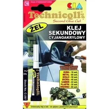 Průmyslové lepidlo Technicoll - vteřinové lepidlo v gelu, 2 g