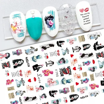 Samolepky na zdobení nehtů – Vzory POSTAVY