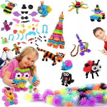 ostatní stavebnice BAREVNÉ SUCHÉ ZIPY STAVEBNICE KREATIVNÍ SADA 800+ DÍLKŮ MEGA XXL PRO DĚTI